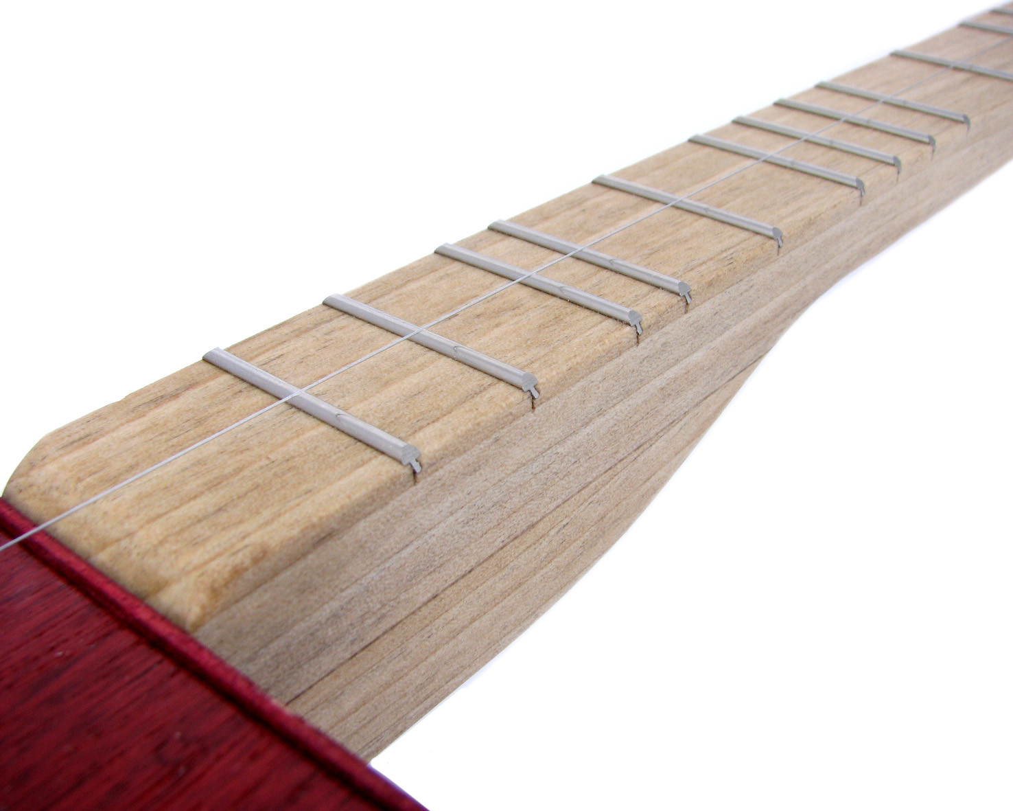 Fretting a guitar neck clearance