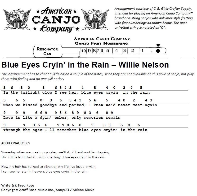 Willie Nelson - Blue Eyes Crying in the Rain