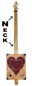 A Cigar Box Guitar Neck
