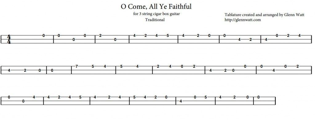 O Come All ye Faithful - Melody Line Only - Click the image above to view the printable PDF.