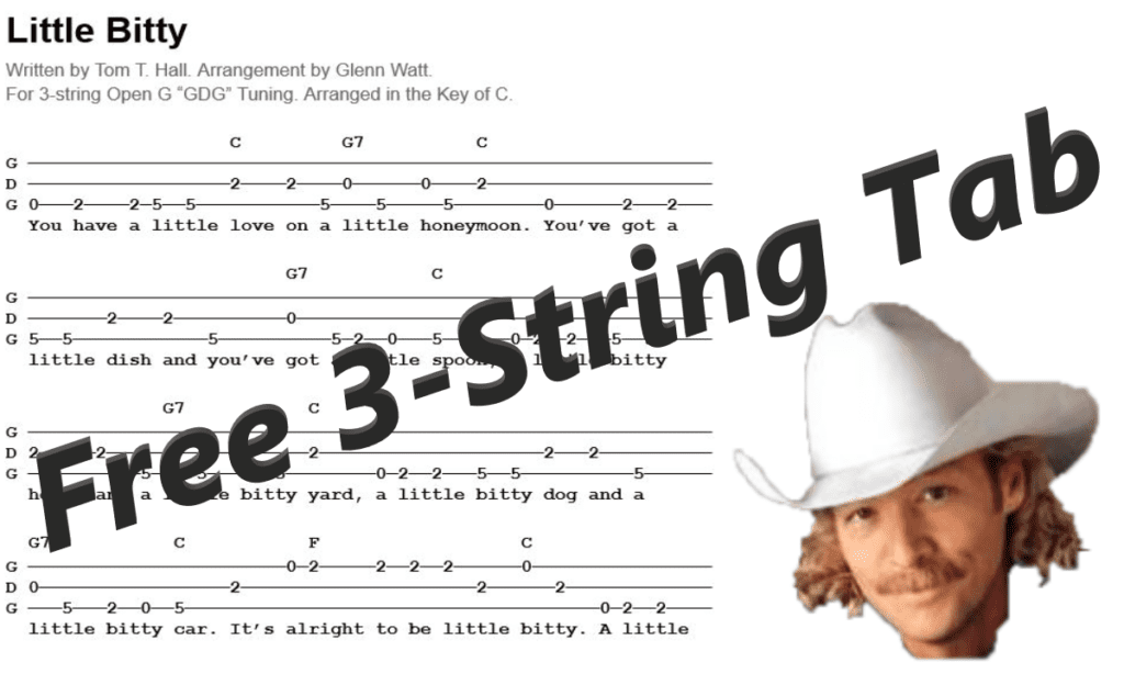 Little Bitty 3-string tab post featured image